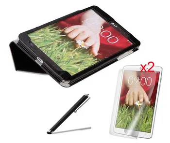 Multi-Angle Stand PU Cover Case w/ Handstrap & Card Holder for LG G Pad 8.3 inch Android Tablet+2*Matte Screen Protector +Stylus
Multi-Angle Stand PU Cover Case w/ Handstrap & Card Holder for LG G Pad 8.3 inch Android Tablet+2*Matte Screen Protector +Stylus