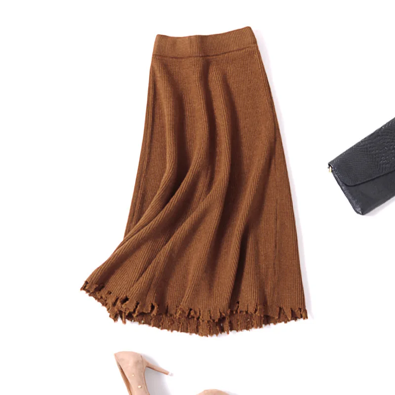 Sherhure 2018 Women Knitting Long Skirts High Waist Ripped Hem Vintage Women Winter Skirts Saia Faldas Autumn Women Long Skirt
Sherhure 2018 Women Knitting Long Skirts High Waist Ripped Hem Vintage Women Winter Skirts Saia Faldas Autumn Women Long Skirt
