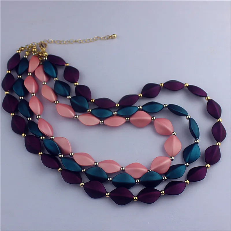 The new fashion gorgeous female jewelry girl birthday party beautiful pink and blue purple collocation necklace free shipping
The new fashion gorgeous female jewelry girl birthday party beautiful pink and blue purple collocation necklace free shipping