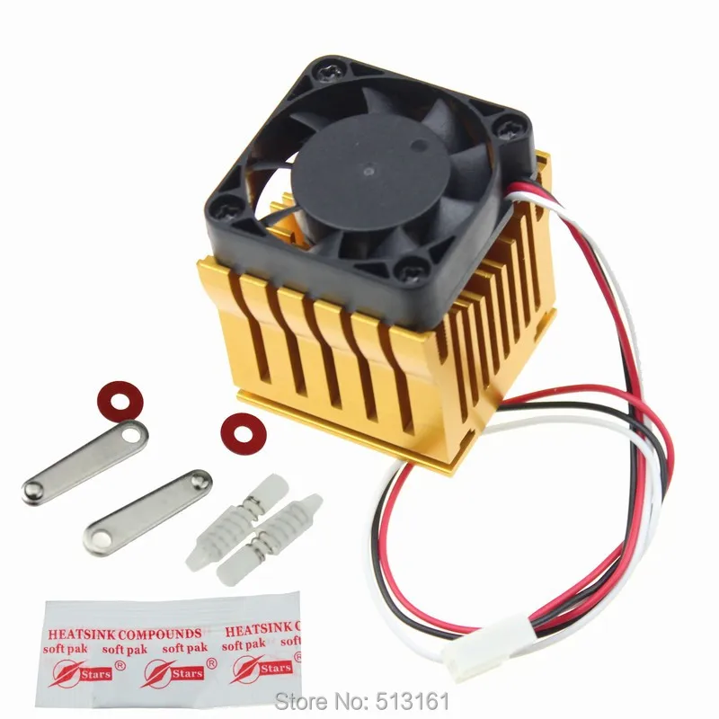 5pcs DIY Northbridge Golden Cooling Fan Heat sinks Aluminum Cooler Heatsink | Компьютеры и офис