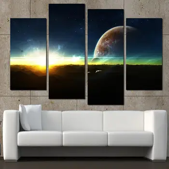 4 Panel Modern Sunrise Space Universe Picture Painting Cuadros Wall Decor Canvas Art Home Decor For Living Room(No Frame)
4 Panel Modern Sunrise Space Universe Picture Painting Cuadros Wall Decor Canvas Art Home Decor For Living Room(No Frame)