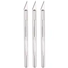 1pc Metal Non-Slip Craft Knife Paper Cutter Carving Knife Blade DIY Cutting Tools Wood Cut Art Supplies
1pc Metal Non-Slip Craft Knife Paper Cutter Carving Knife Blade DIY Cutting Tools Wood Cut Art Supplies