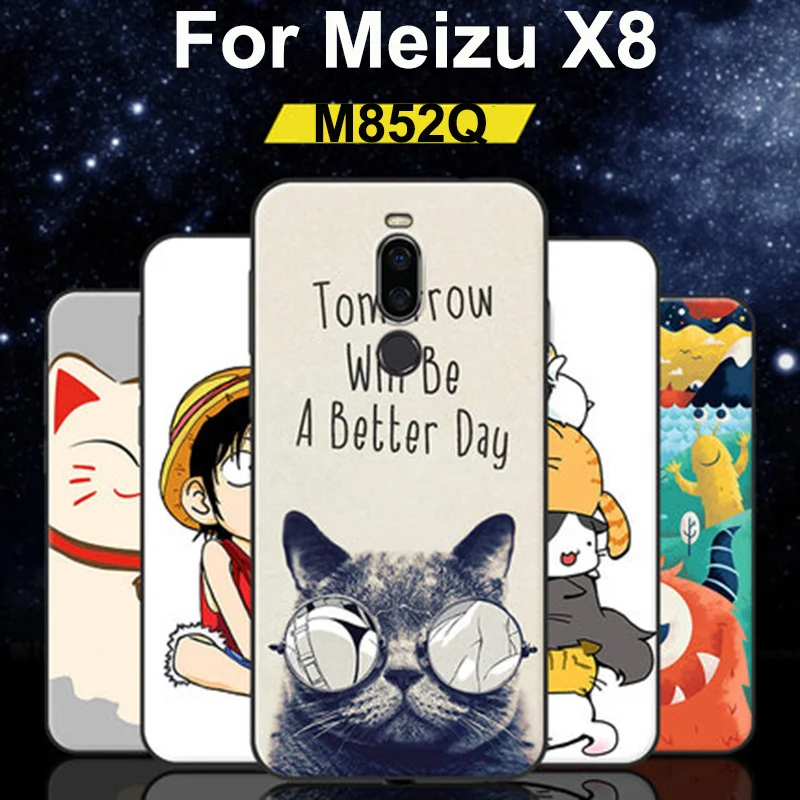 Чехол для Mei zu X8 M852Q Модный мягкий чехол телефона с милым мультяшным рисунком Meizu