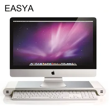 EASAY Aluminum Alloy Monitor Stand Space Bar Dock Desk Riser with 4 USB Ports for iMac MacBook Pro Computer Laptop Use
EASAY Aluminum Alloy Monitor Stand Space Bar Dock Desk Riser with 4 USB Ports for iMac MacBook Pro Computer Laptop Use