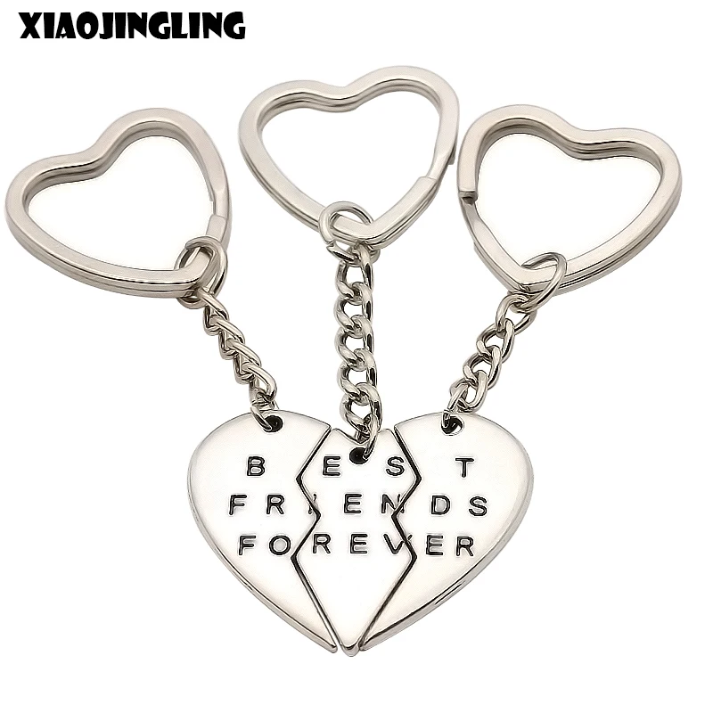 XIAOJINGLING 3Pcs Silver Broken Heart Keychains Best Friends Forever Car Handbag Key Rings Accessories For Women Jewelry Gifts
XIAOJINGLING 3Pcs Silver Broken Heart Keychains Best Friends Forever Car Handbag Key Rings Accessories For Women Jewelry Gifts