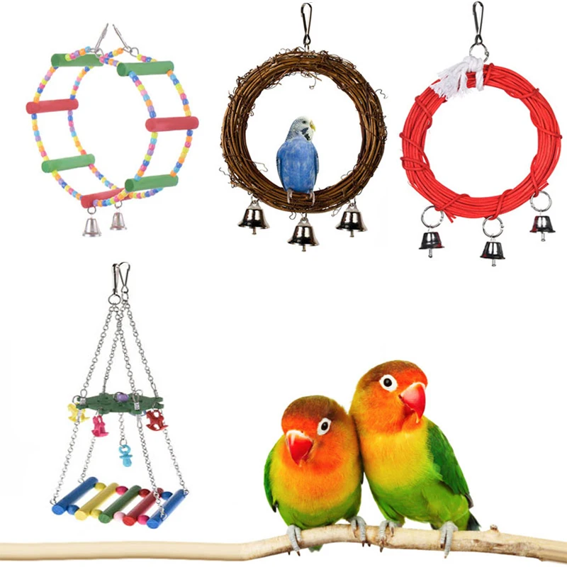 Parrot Toys Pet Bird Bites Climb Chew Toy Hanging Cockatiel Parakeet Climb Chewing Cage With Bell Bird Toys
Parrot Toys Pet Bird Bites Climb Chew Toy Hanging Cockatiel Parakeet Climb Chewing Cage With Bell Bird Toys