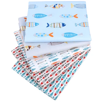 Nanchuang 5Pcs/Lot Printed Cartton Fish Patchwork Fabric DIY Handmade Sewing Quilting Fat Quarters Materials For Baby&Children
Nanchuang 5Pcs/Lot Printed Cartton Fish Patchwork Fabric DIY Handmade Sewing Quilting Fat Quarters Materials For Baby&Children