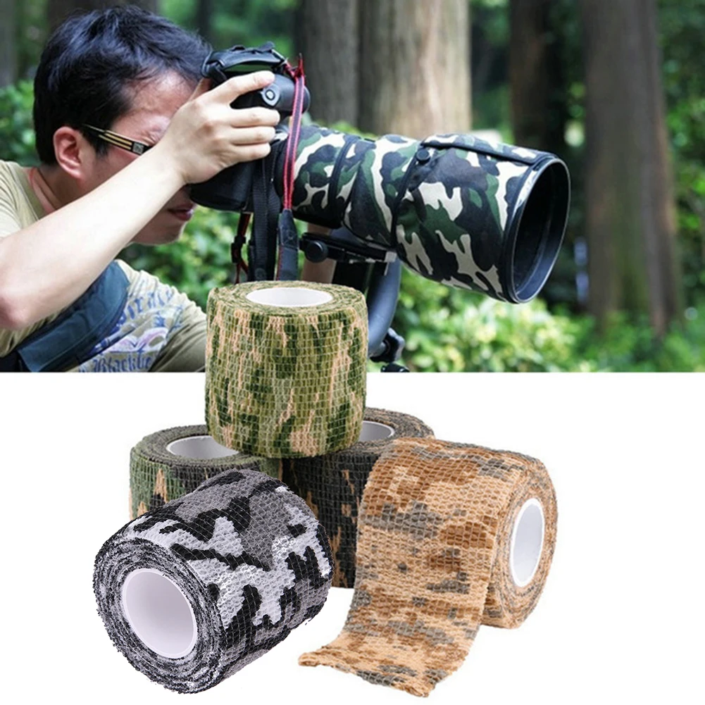 Self-adhesive Non-woven 5cm X 4.5m Military Outdoor Bionic Wrap Camouflage Hunting Cycling Camping Stealth Tape Outdoor Tools
Self-adhesive Non-woven 5cm X 4.5m Military Outdoor Bionic Wrap Camouflage Hunting Cycling Camping Stealth Tape Outdoor Tools