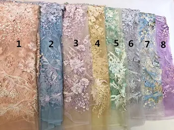 5 Yards High Quality Nigerian French Tulle Lace PWD191511 Beaded African Lace Fabric For Party Dress
5 Yards High Quality Nigerian French Tulle Lace PWD191511 Beaded African Lace Fabric For Party Dress