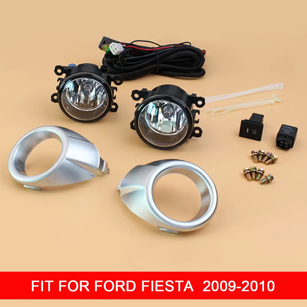 1 Pair 12V Car Fog Lamp Assembly with Fog Light Covers and Wire Relay Switch Button for Ford Fiesta 2009 2010
1 Pair 12V Car Fog Lamp Assembly with Fog Light Covers and Wire Relay Switch Button for Ford Fiesta 2009 2010
