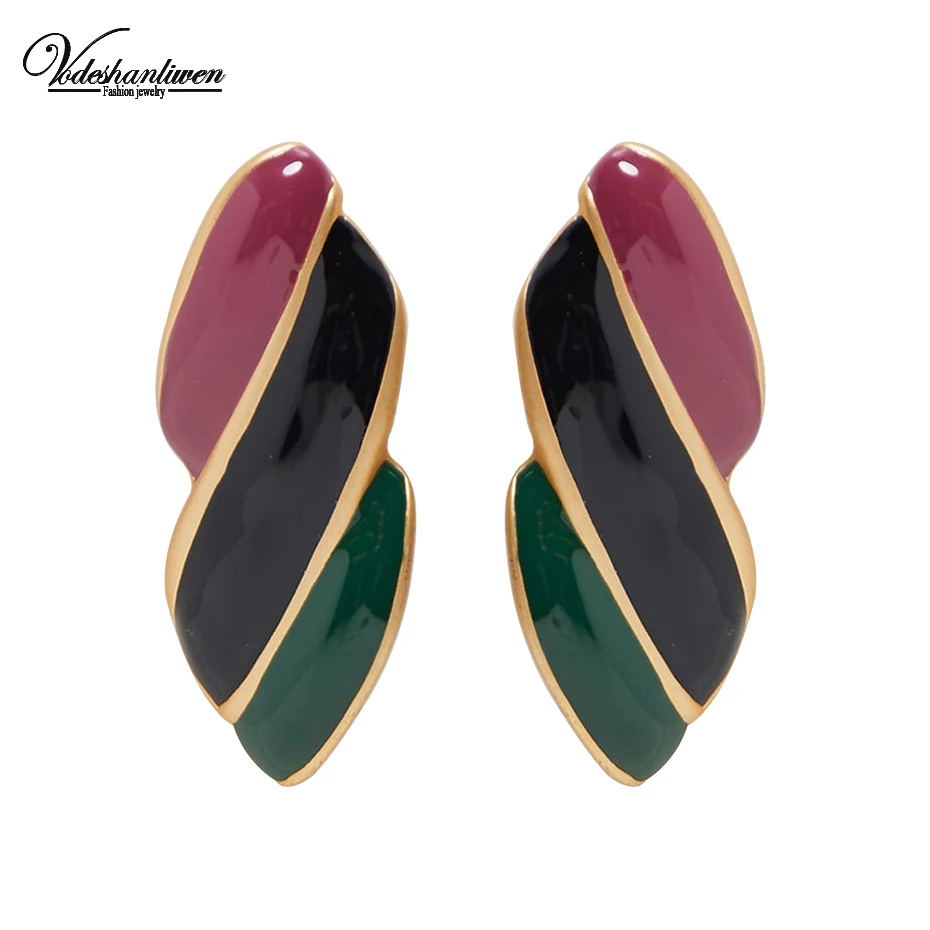 Vodeshanliwen ZA New Design Metal Enamel Earrings For Women Hot Sale Bohemia Wedding Stud Earrings Vintage Jewelry Wholesale
Vodeshanliwen ZA New Design Metal Enamel Earrings For Women Hot Sale Bohemia Wedding Stud Earrings Vintage Jewelry Wholesale