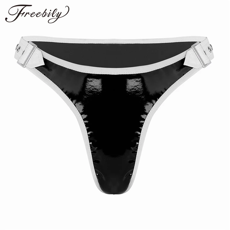 Women's Sexy Latex Rubber Panties Fetish Shorts Wetlook Waist Buckles Bikini String Homme Briefs Femme Underwear Underpants
Women's Sexy Latex Rubber Panties Fetish Shorts Wetlook Waist Buckles Bikini String Homme Briefs Femme Underwear Underpants