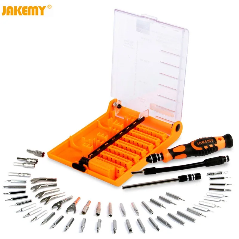 JAKEMY 51 in 1 Screwdriver Set Repair Tools Kit JM-8150 for Phones PC tornavida set mini destornillador tournevis
JAKEMY 51 in 1 Screwdriver Set Repair Tools Kit JM-8150 for Phones PC tornavida set mini destornillador tournevis