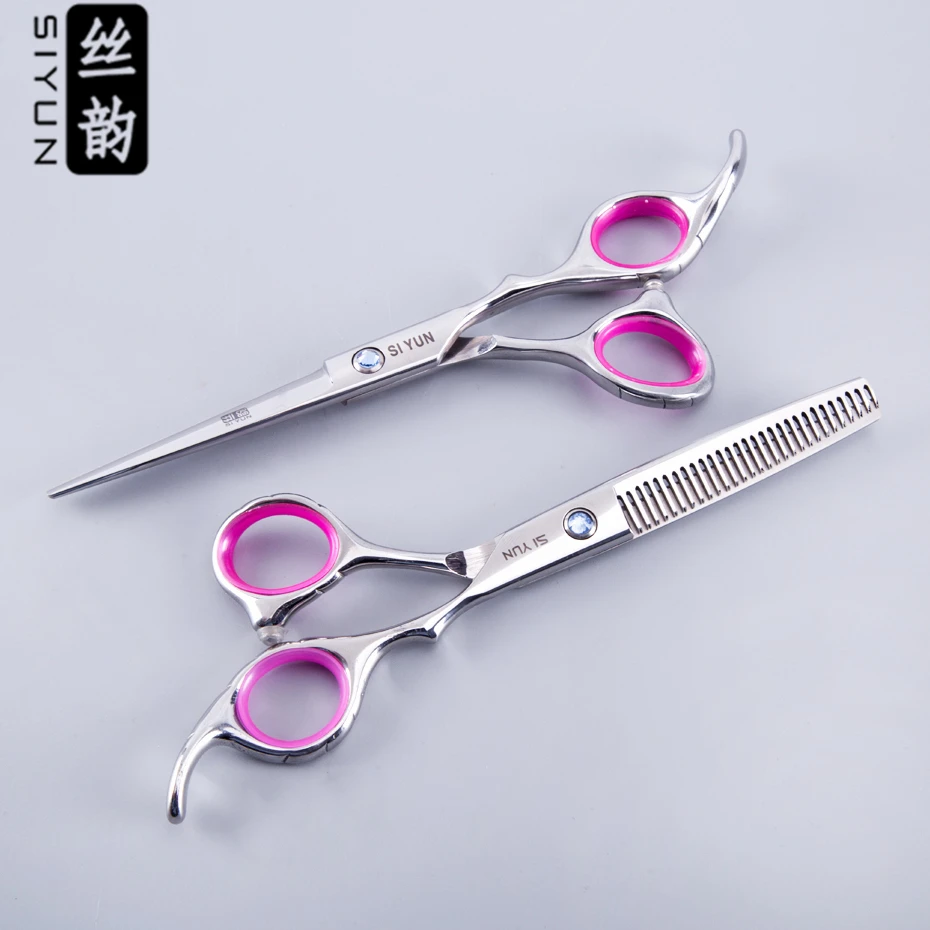 

SI YUN 6.0inch(17.00cm) Length FR60 Model Of Professional Hair Scissors Set Combination Salon Scissors Styling Accessories