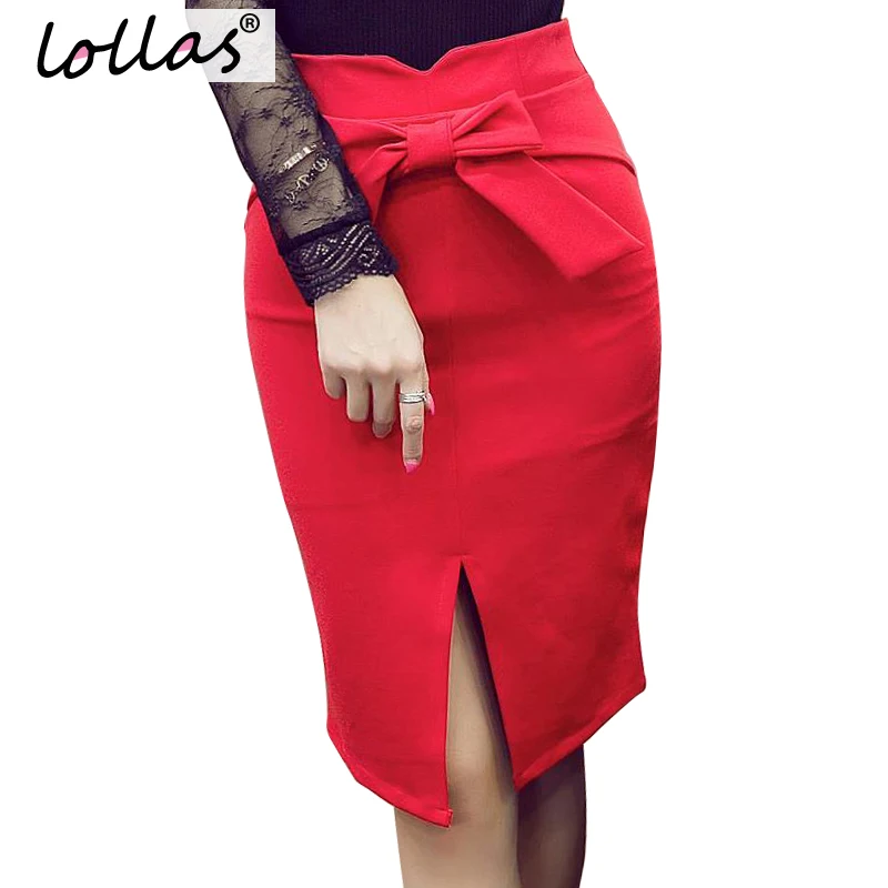 lollas Women Pencil Skirt Plus Size Autumn Winter New Fashion Knee Length High Waist Bodycon Skirt Elegant Open Slit Bow Skirt
lollas Women Pencil Skirt Plus Size Autumn Winter New Fashion Knee Length High Waist Bodycon Skirt Elegant Open Slit Bow Skirt