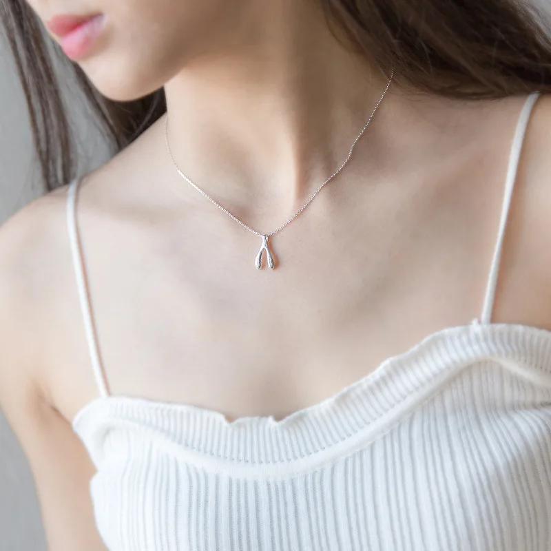DreamySky 100% Real Pure 925 Sterling Silver Wish Bone Necklaces For Women S925 Necklace sterling-silver-jewelry
DreamySky 100% Real Pure 925 Sterling Silver Wish Bone Necklaces For Women S925 Necklace sterling-silver-jewelry
