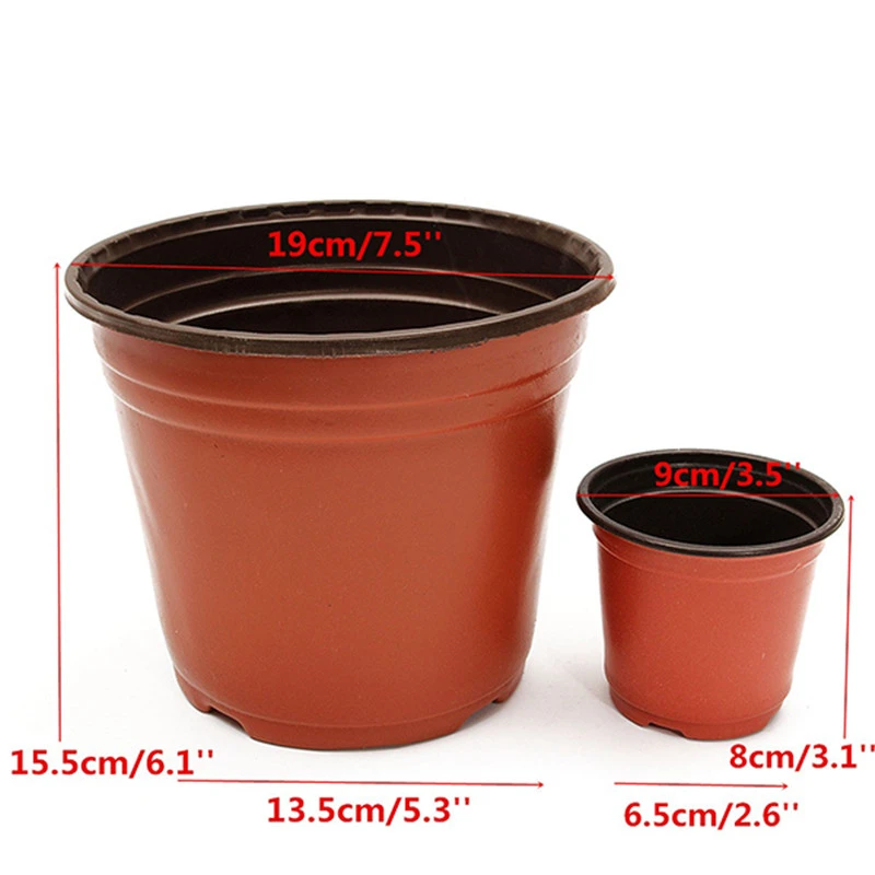 50Pcs/lot Plastic Nursery Pot Flowerpot desktop potted Plant Seedlings Planter Pots Home Tool Contain 2 Sizes
50Pcs/lot Plastic Nursery Pot Flowerpot desktop potted Plant Seedlings Planter Pots Home Tool Contain 2 Sizes