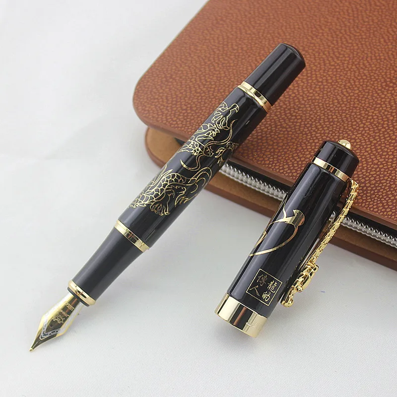 Jinhao Vintage Luxurious Fountain Pen Dragon Playing Metal Carving Embossing Heavy Pen Collection
Jinhao Vintage Luxurious Fountain Pen Dragon Playing Metal Carving Embossing Heavy Pen Collection