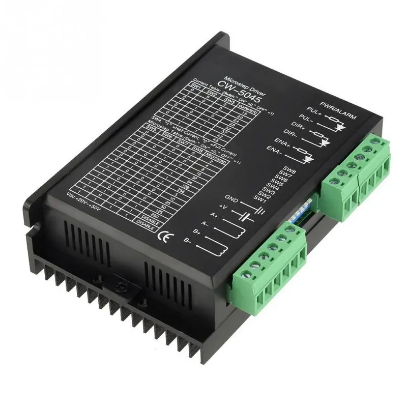1 PC Motor Driver Microstep Driver CW-5045 4.5A 24V-50VDC Stepper Motor Driving Module CNC Hybrid Motors Driver Motor bestuurder
1 PC Motor Driver Microstep Driver CW-5045 4.5A 24V-50VDC Stepper Motor Driving Module CNC Hybrid Motors Driver Motor bestuurder