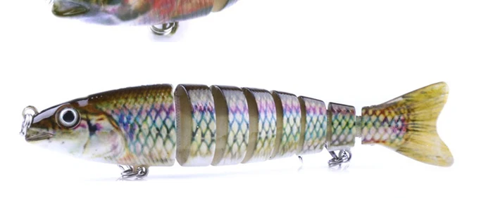Fishing Lure Pesca Artificial Bait Jointed Sections 8 Segments Swimbait Treble Hooks 12cm 16.8g Pike Perch Fishing Tackle (11)