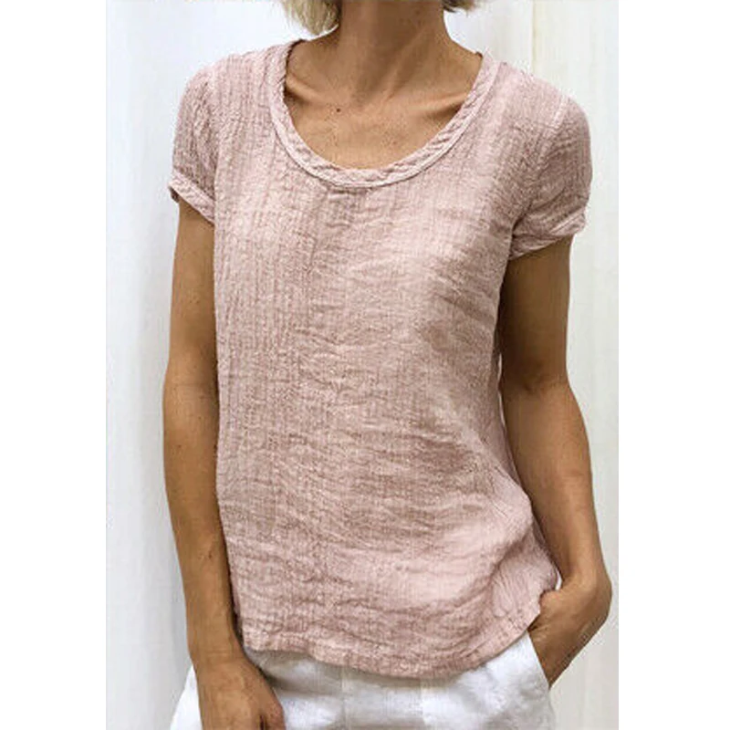 New Ladies Solid Shirt Crew Neck Casual Street Daily Shirt Womens Summer Loose Short Sleeve T-Shirt 2019 Four Color Top Tee
New Ladies Solid Shirt Crew Neck Casual Street Daily Shirt Womens Summer Loose Short Sleeve T-Shirt 2019 Four Color Top Tee