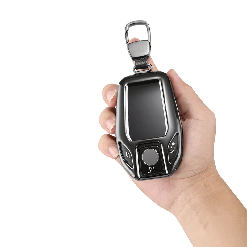 2019 Aluminum Alloy car key case cover Key Shell for remote key Protective Key Bag for BMW 2016 2017 2018 7 Series Display Key
2019 Aluminum Alloy car key case cover Key Shell for remote key Protective Key Bag for BMW 2016 2017 2018 7 Series Display Key