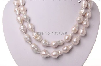 free shipping 00066 2rows big 22mm baroque white keshi reborn freshwater pearl necklace
free shipping 00066 2rows big 22mm baroque white keshi reborn freshwater pearl necklace