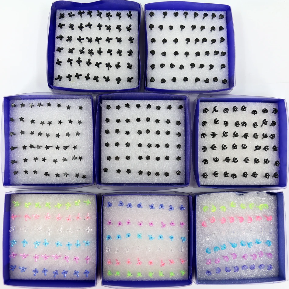 Factory Simple Mini Design Cheap Plastic Anti Allergy Disinfection Stick Stud Earring Star Heart 24pairs/box
Factory Simple Mini Design Cheap Plastic Anti Allergy Disinfection Stick Stud Earring Star Heart 24pairs/box