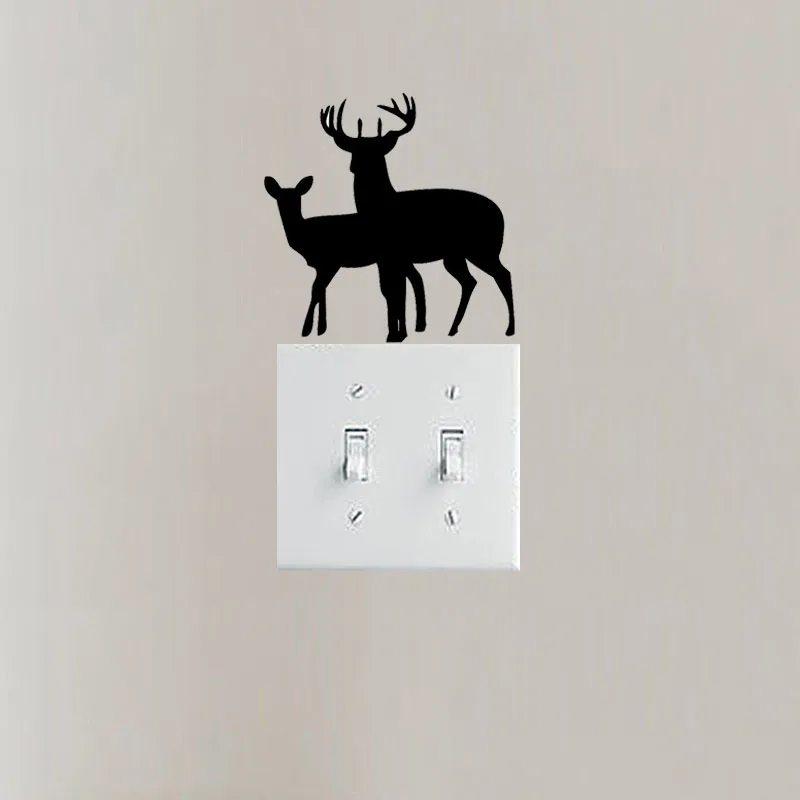 Two Deer Doe And Buck Vinyl Animal Bedroom Light Switch Wall Sticker Decor 3SS0123
Two Deer Doe And Buck Vinyl Animal Bedroom Light Switch Wall Sticker Decor 3SS0123