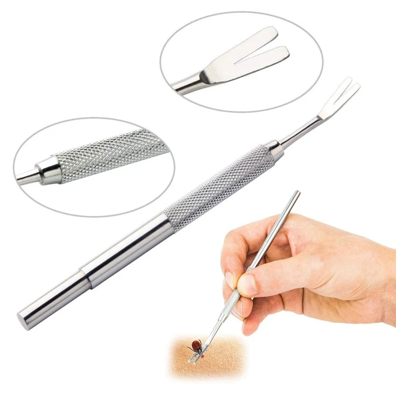 2 in 1 Pet Dog Flea Treatment Tick Removal Hand Tool Set Multi-functional Fork Tweezers Clip Dog Cat Treatment Gadgets
2 in 1 Pet Dog Flea Treatment Tick Removal Hand Tool Set Multi-functional Fork Tweezers Clip Dog Cat Treatment Gadgets