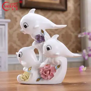 Modern Home Decor Ceramic Dolphins Figurine Living Room Accessories Vanity Table Ornaments Housewarming Gift Cute Animal Statues
Modern Home Decor Ceramic Dolphins Figurine Living Room Accessories Vanity Table Ornaments Housewarming Gift Cute Animal Statues