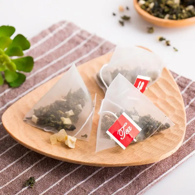 New Pyramid Nylon Tea Bags Empty Transparent Teabags With String Filter Tea Bag LX5787
New Pyramid Nylon Tea Bags Empty Transparent Teabags With String Filter Tea Bag LX5787