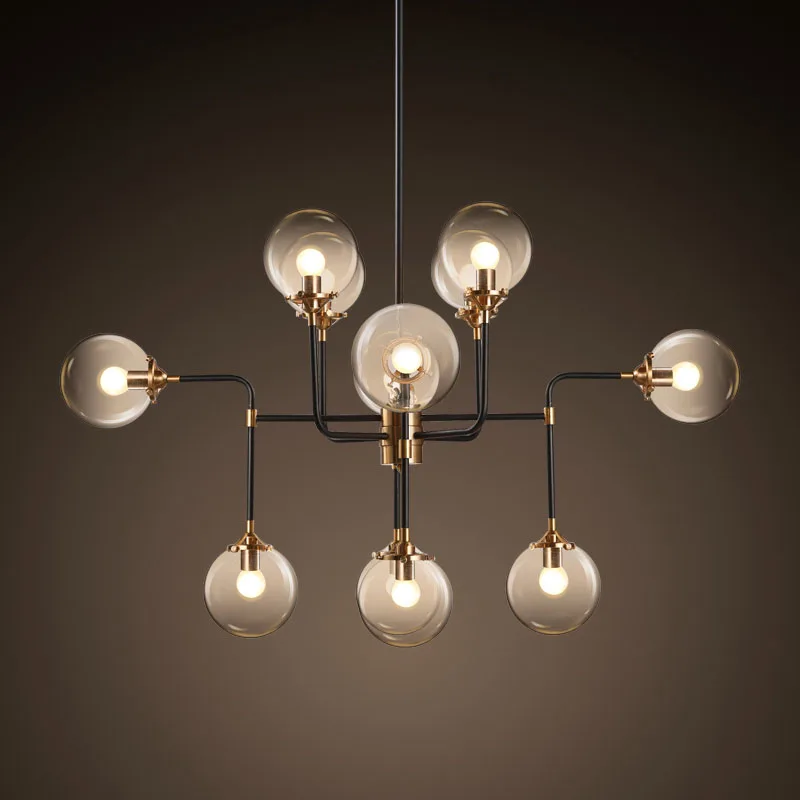 Modern Magic Beans Lustres Wrought Iron Industrial Cafe Project Lamps Nordic Art Deco Glass Round Ball Pendant Hanging Lights
Modern Magic Beans Lustres Wrought Iron Industrial Cafe Project Lamps Nordic Art Deco Glass Round Ball Pendant Hanging Lights