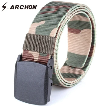 S.ARCHON US Tactical Camouflage Canvas Belt Men Thick Plastic Buckle Military Combat Waist Belt SWAT Paintball Airsoft Army Belt
S.ARCHON US Tactical Camouflage Canvas Belt Men Thick Plastic Buckle Military Combat Waist Belt SWAT Paintball Airsoft Army Belt