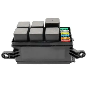 12V Marine 6-Way Caja Fusibles Reles Fuse Relay Box 6-Slot Blade Holder Block Fusible for Motor Automotive Auto Accessories
12V Marine 6-Way Caja Fusibles Reles Fuse Relay Box 6-Slot Blade Holder Block Fusible for Motor Automotive Auto Accessories