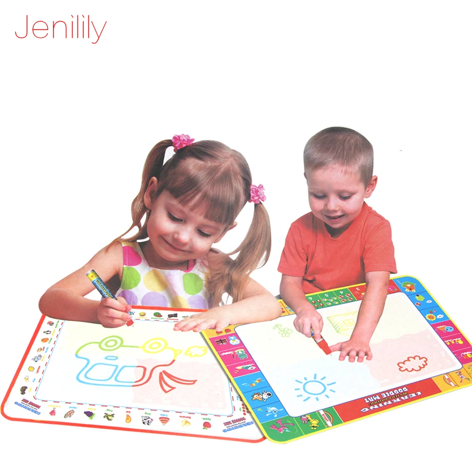 Jenilily 39X29cm 4 colors Baby Water Drawing Painting Mat with 1 Magic Pen Drawing Toys Mat Doodle Board gift for kids
Jenilily 39X29cm 4 colors Baby Water Drawing Painting Mat with 1 Magic Pen Drawing Toys Mat Doodle Board gift for kids