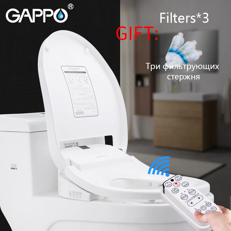 

GAPPO Smart Toilet Seat heated toilet seat Electric bidet intelligent toilet dry clean toilet cover for children heat sits