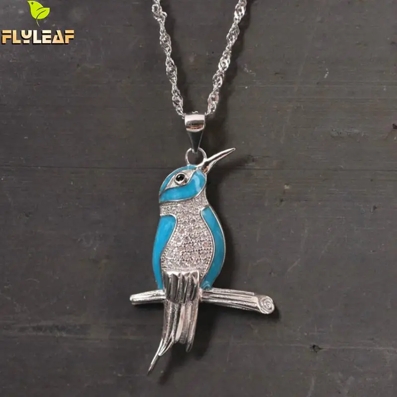 Original 925 Sterling-silver-jewelry Enamel Kingfisher Necklaces & Pendants For Women High Quality Ethnic Style Lady Accessories
Original 925 Sterling-silver-jewelry Enamel Kingfisher Necklaces & Pendants For Women High Quality Ethnic Style Lady Accessories
