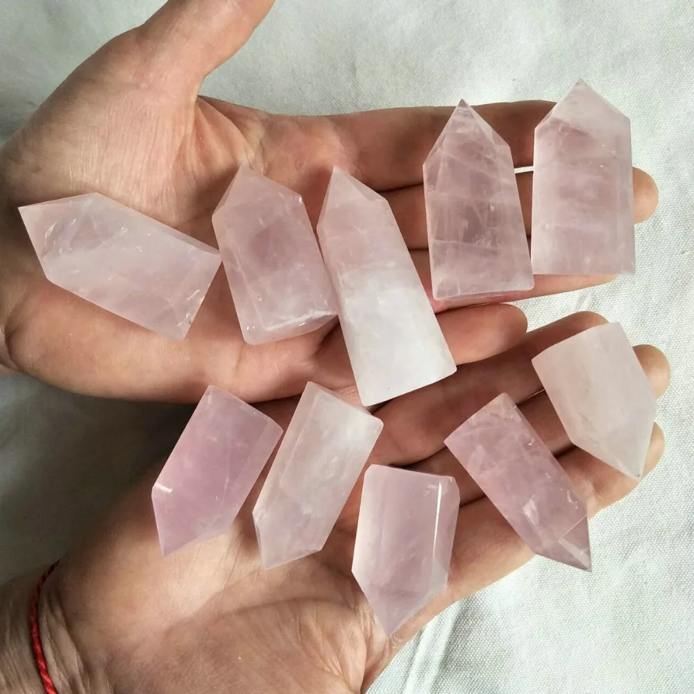 10 Pieces Pink Natural Rose Quartz Crystal Points Tower Obelisk Polished Wands Healing , Free Shipping.
10 Pieces Pink Natural Rose Quartz Crystal Points Tower Obelisk Polished Wands Healing , Free Shipping.