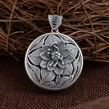 FNJ 925 Silver Round Pendant New Fashion Flower 100% Pure S990 Solid Thai Silver Pendants for Women Men Jewelry Making
FNJ 925 Silver Round Pendant New Fashion Flower 100% Pure S990 Solid Thai Silver Pendants for Women Men Jewelry Making