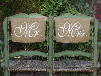 1 set Burlap Wedding Chair signs - Mr and Mrs chair signs -Wedding Decorations Dinner Chair Decoration
1 set Burlap Wedding Chair signs - Mr and Mrs chair signs -Wedding Decorations Dinner Chair Decoration