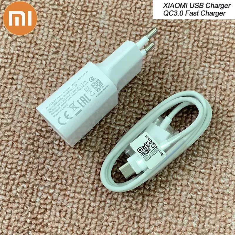 Original XIAOMI Fast Charger 12V/1.5A QC3.0 Adapter USB TYPE C Data Cable For Mi F1 A1 A2 5 6 8 9 SE Redmi S1 S2 Note 7 k20 Pro
Original XIAOMI Fast Charger 12V/1.5A QC3.0 Adapter USB TYPE C Data Cable For Mi F1 A1 A2 5 6 8 9 SE Redmi S1 S2 Note 7 k20 Pro