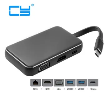 USB-C USB 3.1 Type C to HDMI & VGA & USB HUB OTG & Ethnernet & Charge Dock cable Adapter for Laptop adapter
USB-C USB 3.1 Type C to HDMI & VGA & USB HUB OTG & Ethnernet & Charge Dock cable Adapter for Laptop adapter