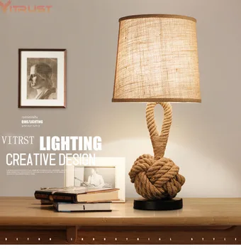 Vitrust Nordic LED Table Lamp Lamparas de mesa Vintage Rope Table Lamps LED Bedroom Lamps Modern Bedside Industrial Reading
Vitrust Nordic LED Table Lamp Lamparas de mesa Vintage Rope Table Lamps LED Bedroom Lamps Modern Bedside Industrial Reading