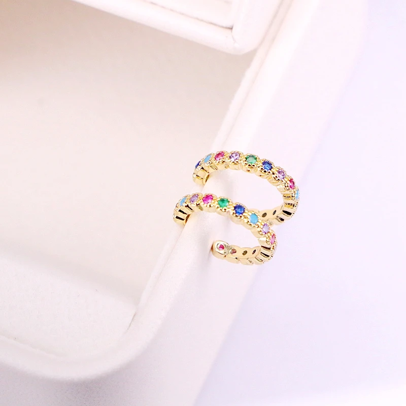 3Pairs, Gold Filled Pave Crystal CZ Micro Geometric C Shape Earclip Women Jewelry Ear Cuff Colorful Zirconia Clip Earring
3Pairs, Gold Filled Pave Crystal CZ Micro Geometric C Shape Earclip Women Jewelry Ear Cuff Colorful Zirconia Clip Earring