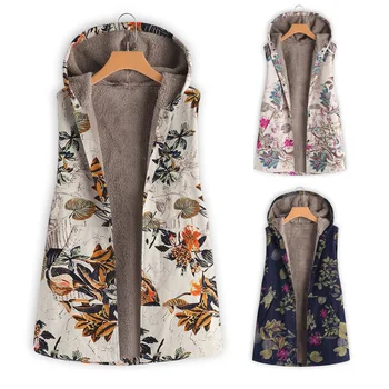 Plus Size 5xl Lady Vest Coats Retro Floral 2019 Spring Autumn Hooded Outwear Coat Veste Femme Casual Printed Coat Vest
Plus Size 5xl Lady Vest Coats Retro Floral 2019 Spring Autumn Hooded Outwear Coat Veste Femme Casual Printed Coat Vest