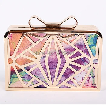 Colorful PU fashion personality hollow metal mini mini bow clutch evening bag lady handbag chain shoulder bag purse 5 colors
Colorful PU fashion personality hollow metal mini mini bow clutch evening bag lady handbag chain shoulder bag purse 5 colors