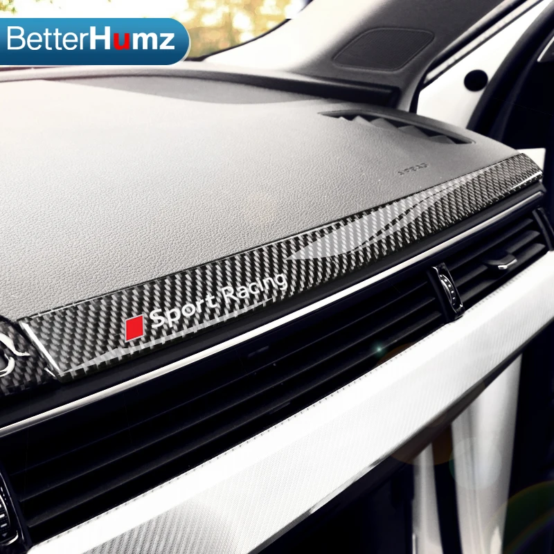 Betterhumz car interior accessories Carbon Fiber Dashboard Decoration Trim Strip Stickers car For Audi A4 A5 2017- Car styling
Betterhumz car interior accessories Carbon Fiber Dashboard Decoration Trim Strip Stickers car For Audi A4 A5 2017- Car styling