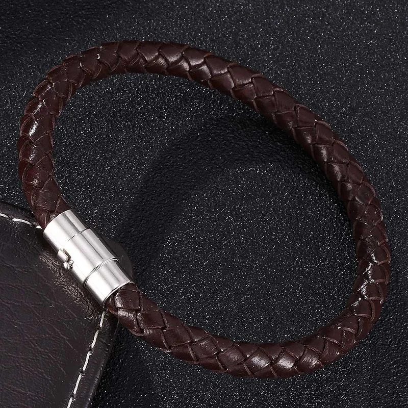 Fashion Simple Braided Leather Bracelet Men Women Jewelry Magnetic Buckle Bangles Wrist Band Gifts Hot Sale S0029
Fashion Simple Braided Leather Bracelet Men Women Jewelry Magnetic Buckle Bangles Wrist Band Gifts Hot Sale S0029