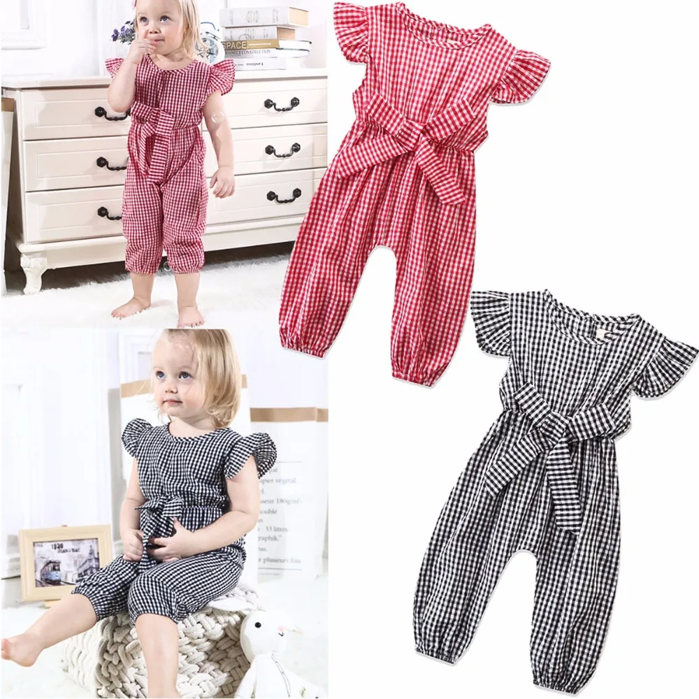 2019 Summer Kid Baby Girl Clothes Ruffled Bowknot Print Rompers Plaid Party Clothes Newborn Baby Girl Clothing Fashion 0-24M
2019 Summer Kid Baby Girl Clothes Ruffled Bowknot Print Rompers Plaid Party Clothes Newborn Baby Girl Clothing Fashion 0-24M